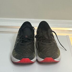 Men's Black and Red Athletic Shoes Slightly Worn